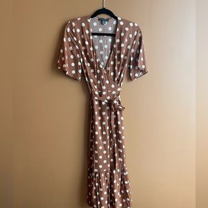 Polka-dot Wrap Dress